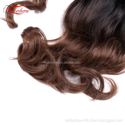 Hot sell  Easy To Wear Many Different Color Ombre Silk Curl Faux Fiber Hair Synthetic Wrap Around Magic Paste Ponytail